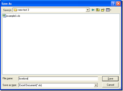 dialog box of "Save As" with one click on "Save" to get setting effective and start conversion of encrypted PDF to XLS