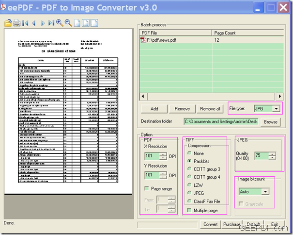 convert PDF to image