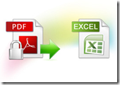 encrypted pdf to excel