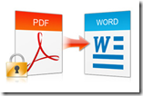 convert encrypted scanned PDF file to Word