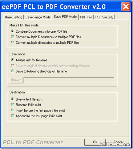 convert multiple PCL to PDF using EEPDF PCL to PDF Converter