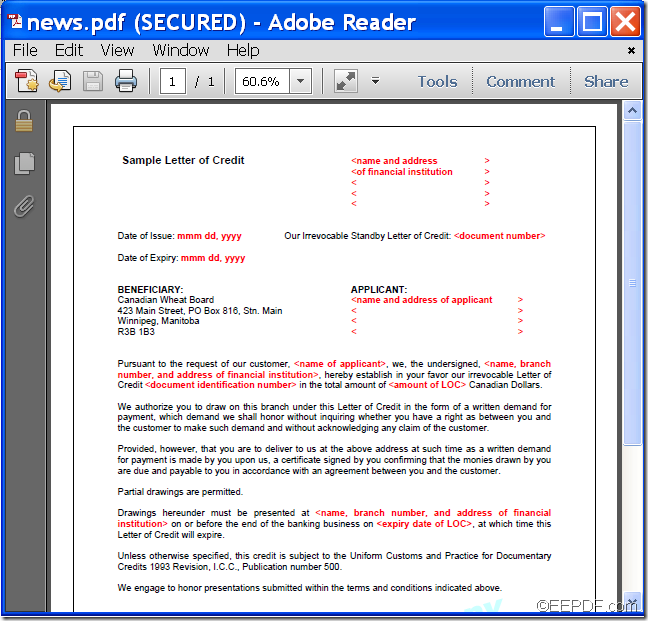 original scanned PDF document