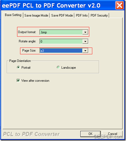 convert PCL to image with  EEPDF PCL to PDF Converter