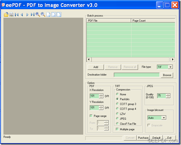 convert password PDF to image with EEPDF PDF to Image Converter